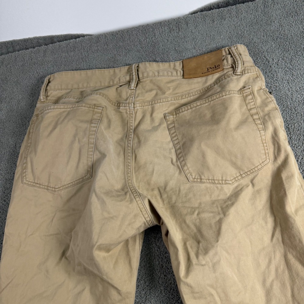Polo Ralph Lauren Mens Tan Khaki Straight Leg 5 Pocket Chino Pants 32x30